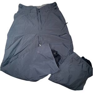 Columbia Vertex Size Small Mens Gray Waterproof Lined Ski Snow Pants